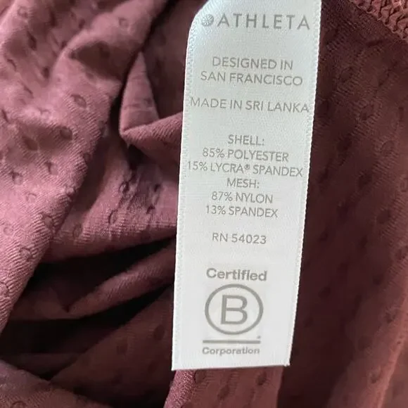 Athleta maroon burgundy racerback tank M - Picture 8 of 13